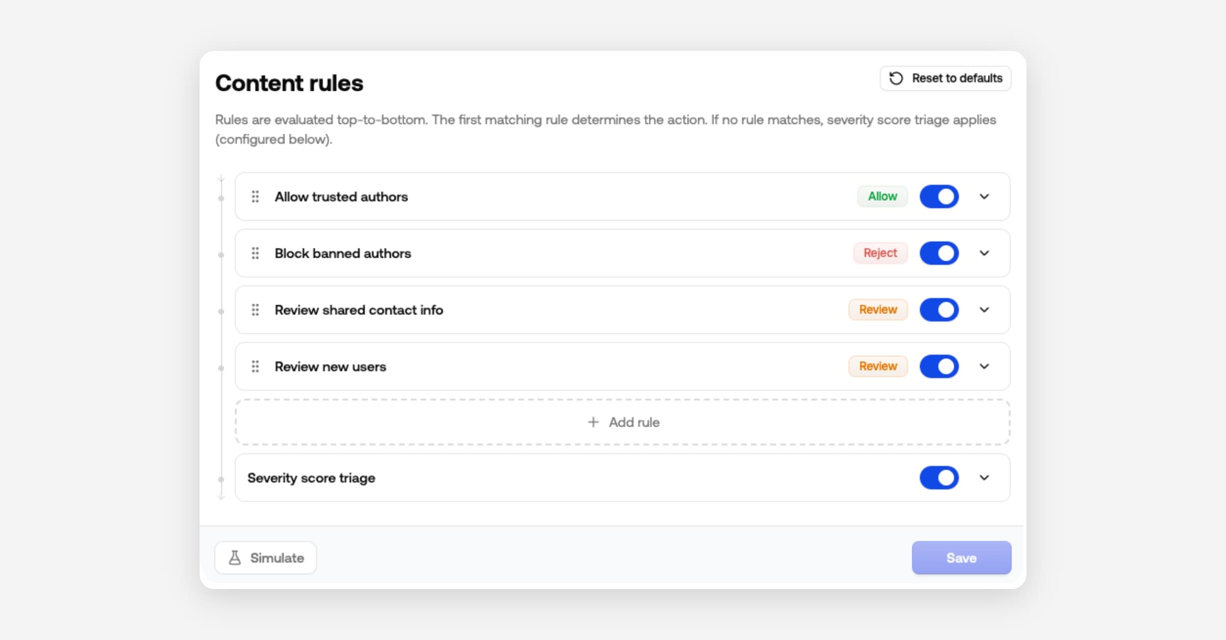 May updates: Rules, URL risk, & Wellness